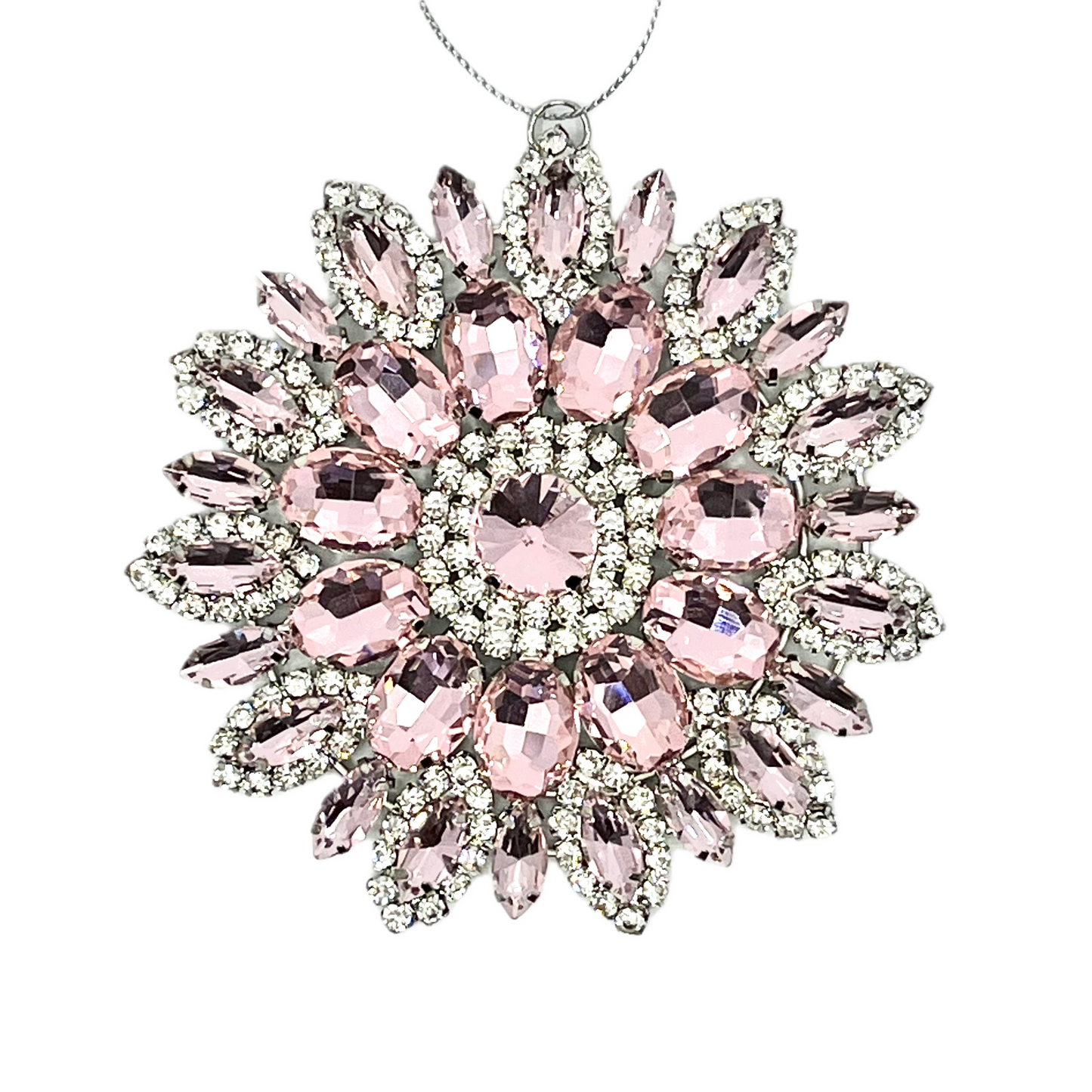 Blush Jeweled Radiant Star Ornament