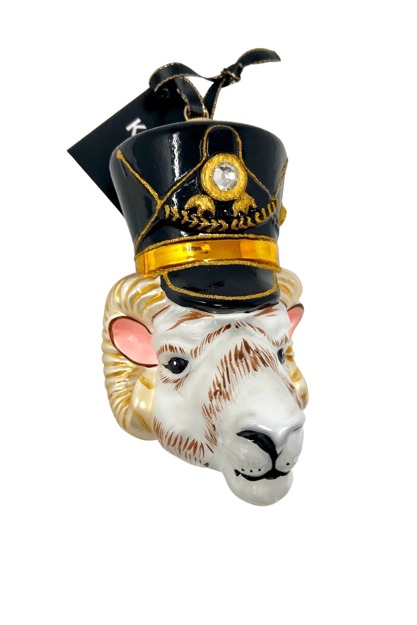 Ram Nutcracker Head Ornament