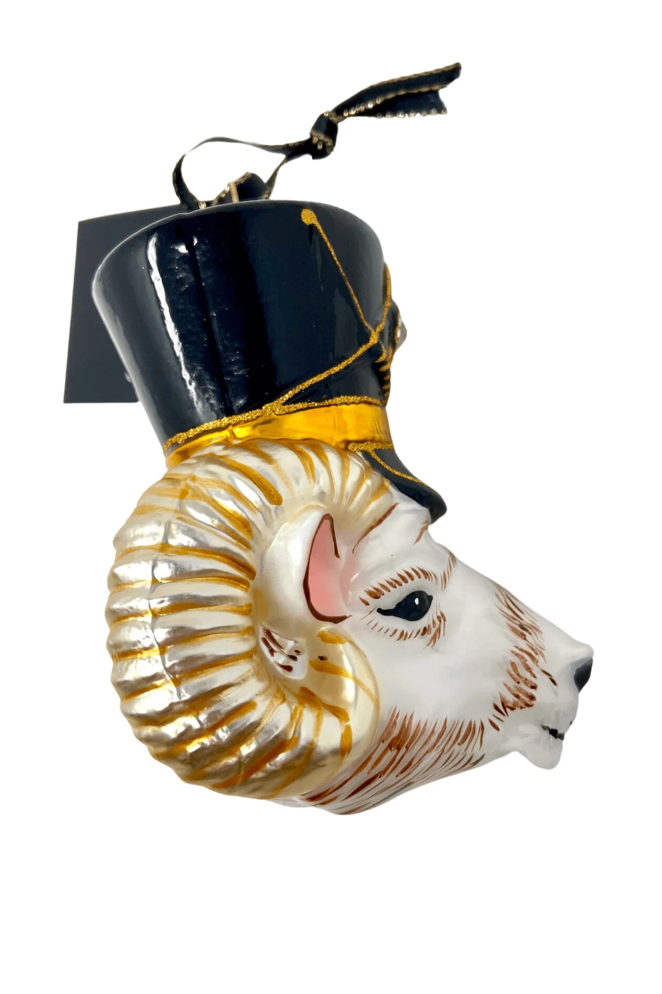 Ram Nutcracker Head Ornament