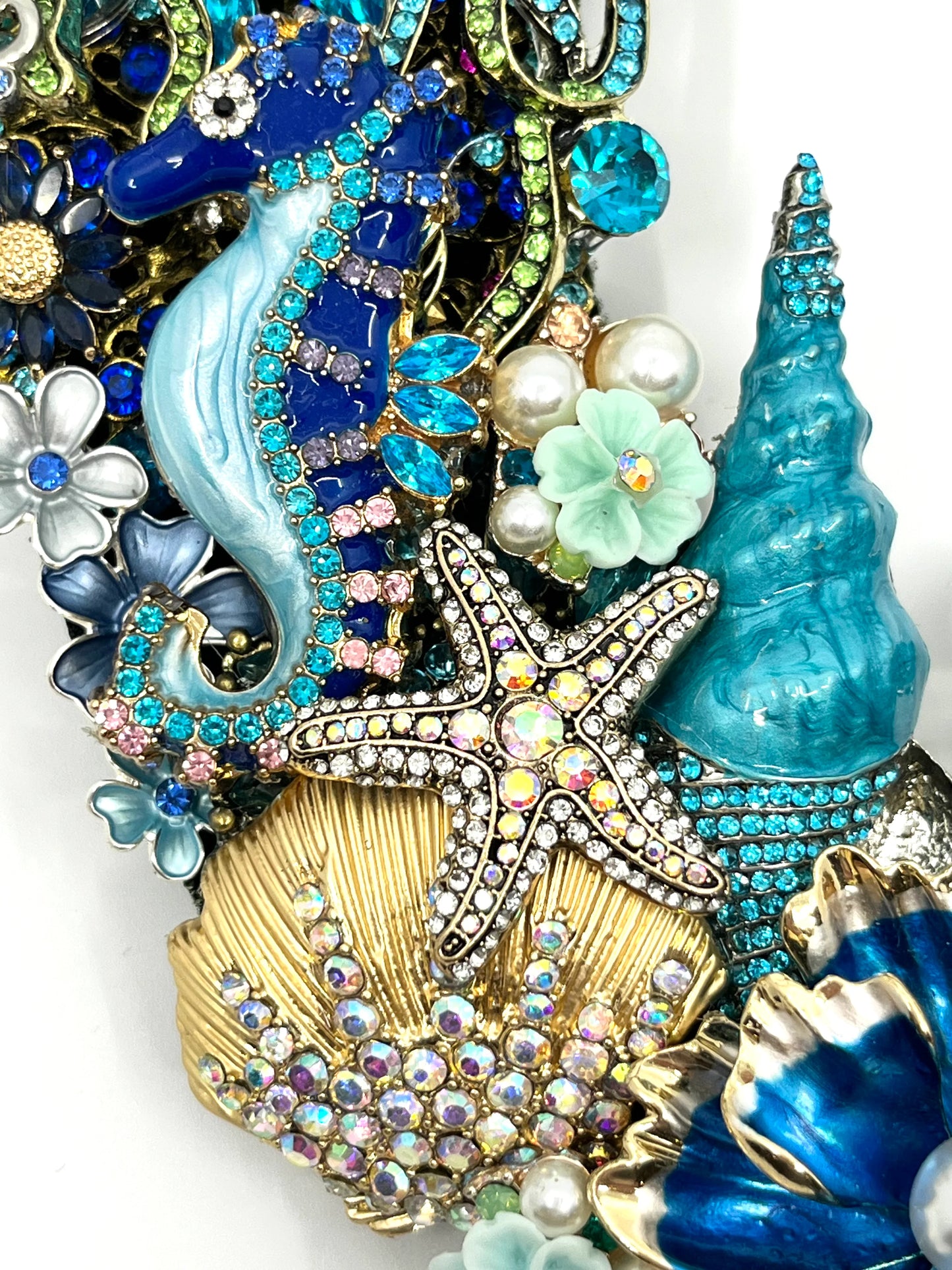 Aquatic Fantasy Jeweled Wreath wreath for holiday décor and seasonal displays.