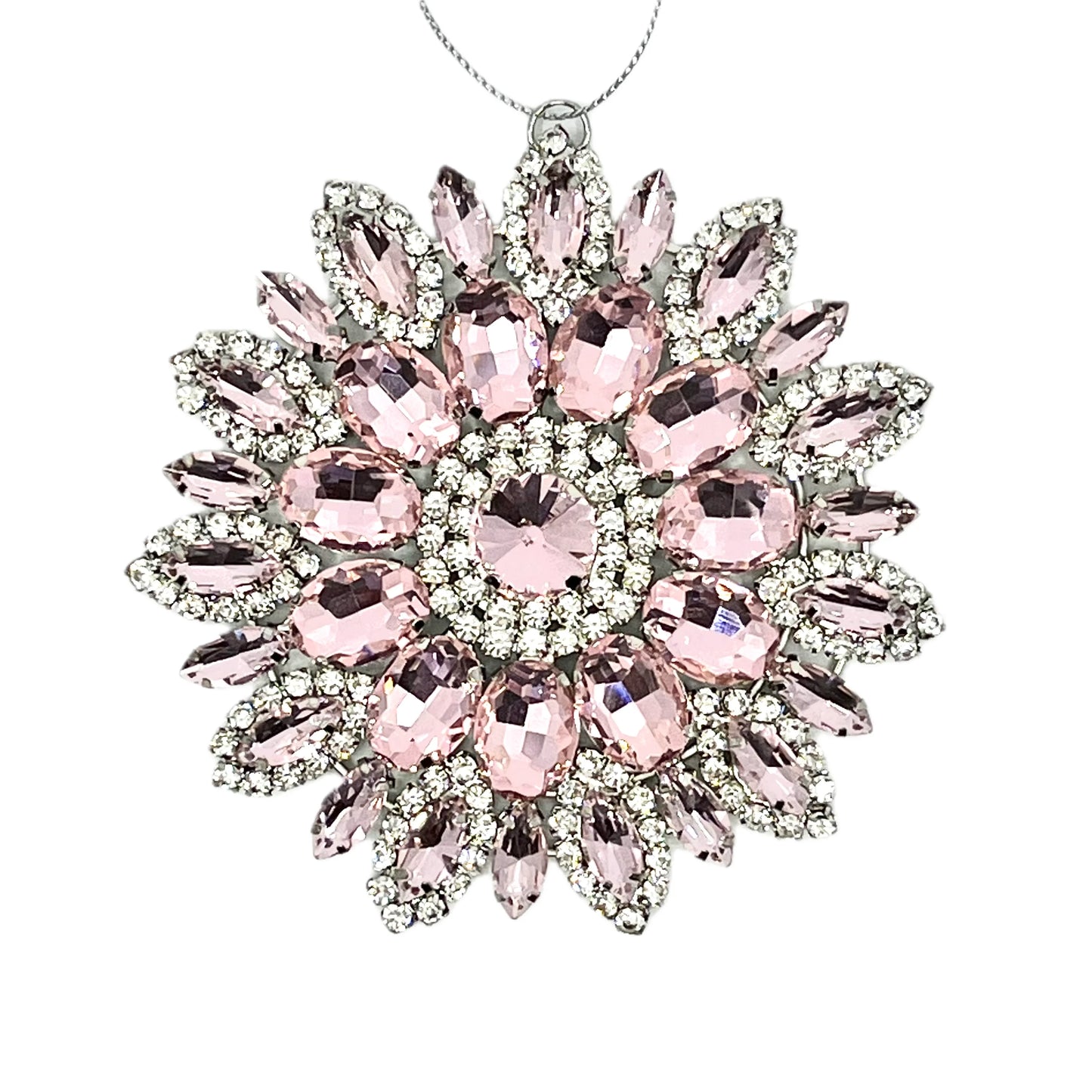 Blush Jeweled Radiant Star Ornament ornaments for holiday décor and seasonal displays.