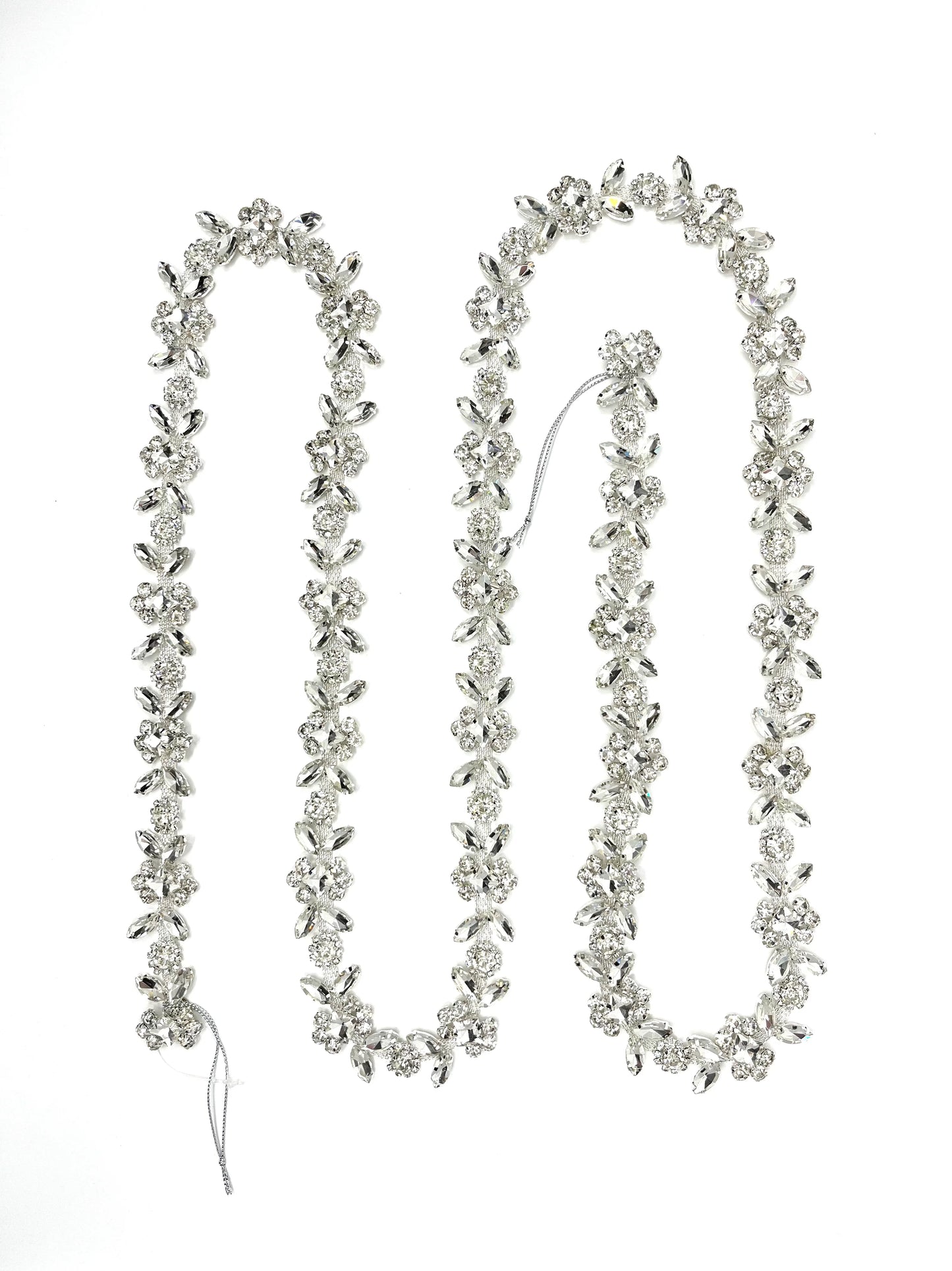 Clear Jeweled Garland 6' garland for holiday décor and seasonal displays.