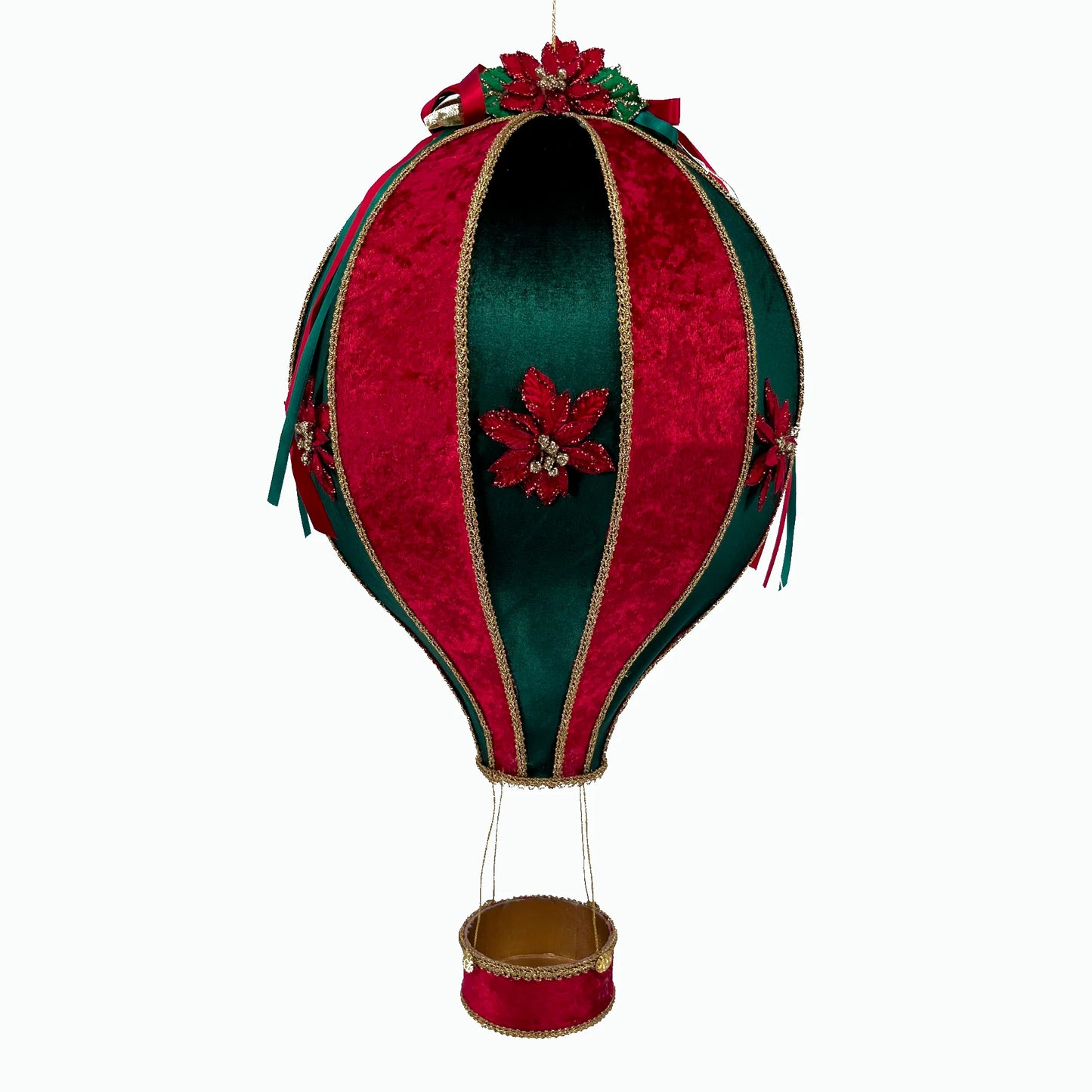 Hot Air Balloon Hanging Decor Approx. 22.5 holiday décor item for festive seasonal displays.