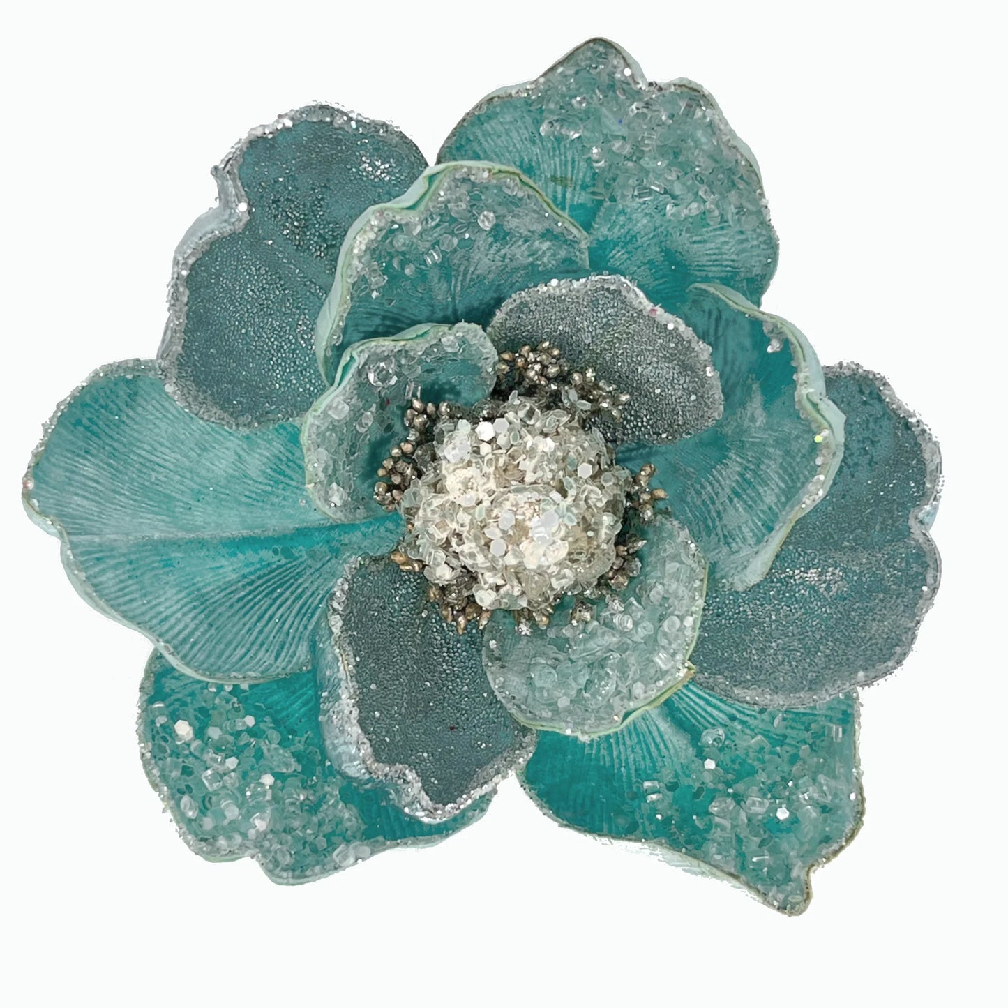Icy Magnolia Stem 28.5 Set of 6 stem for holiday décor and seasonal displays.