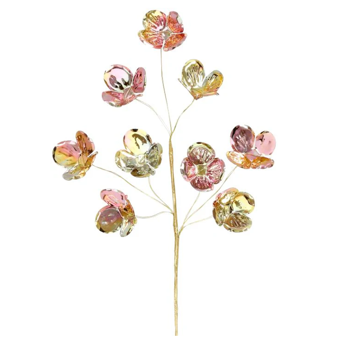 Iridescent Floral Pick 12 (Set of 6) picks for holiday décor and seasonal displays.