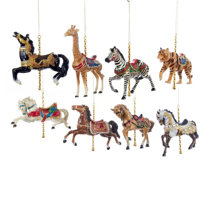 Carousel Ornaments, asstd. of 8