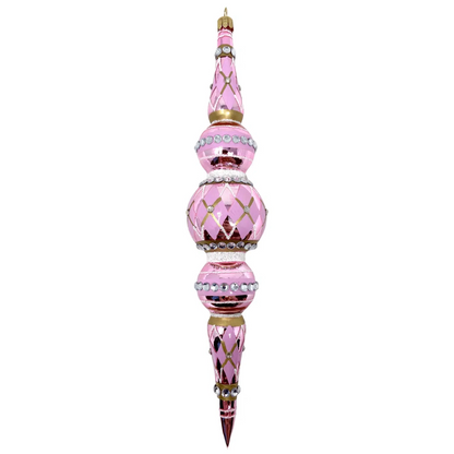 Harlequin Icicle Ornament