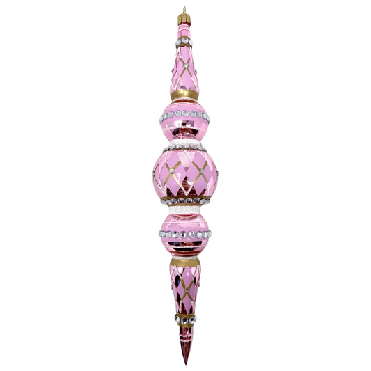 Harlequin Icicle Ornament