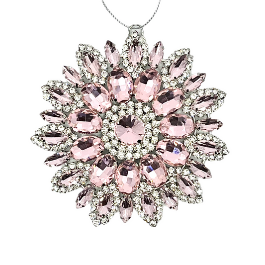 Blush Jeweled Radiant Star Ornament