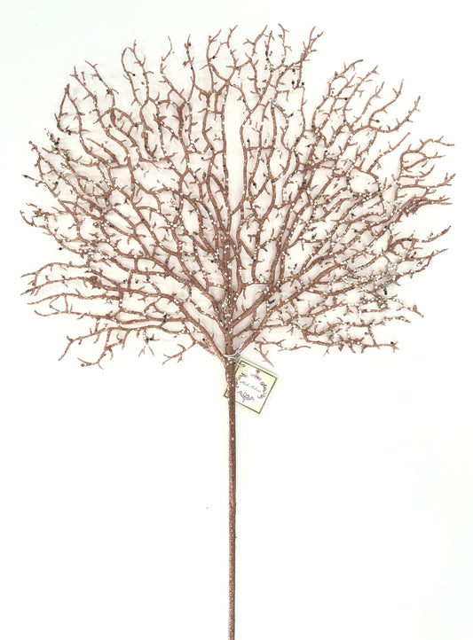 Glittered Coral Stem Pink