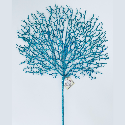 Glittered Coral Stem Blue