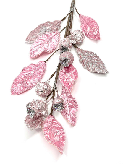 Icy Pink Magnolia Spray Set of 6