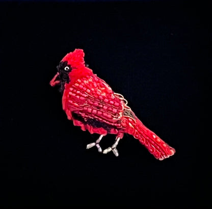 Cardinal Brooch Pin