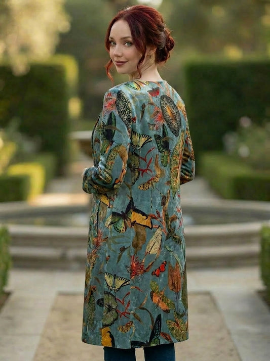 Blue Butterfly Kimono