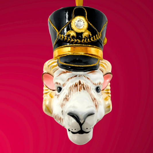 Ram Nutcracker Head Ornament