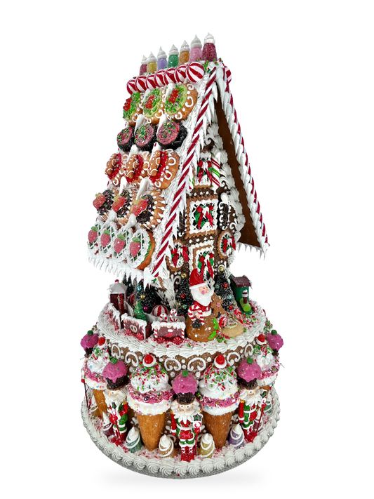 Sweet Savannah Large Hansel and Gretel Gingerbread House Ice Cream Cake