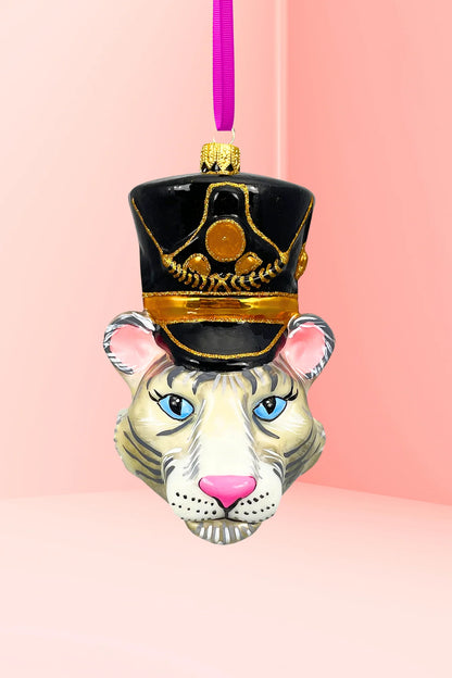 Tiger Head Nutcracker Ornament