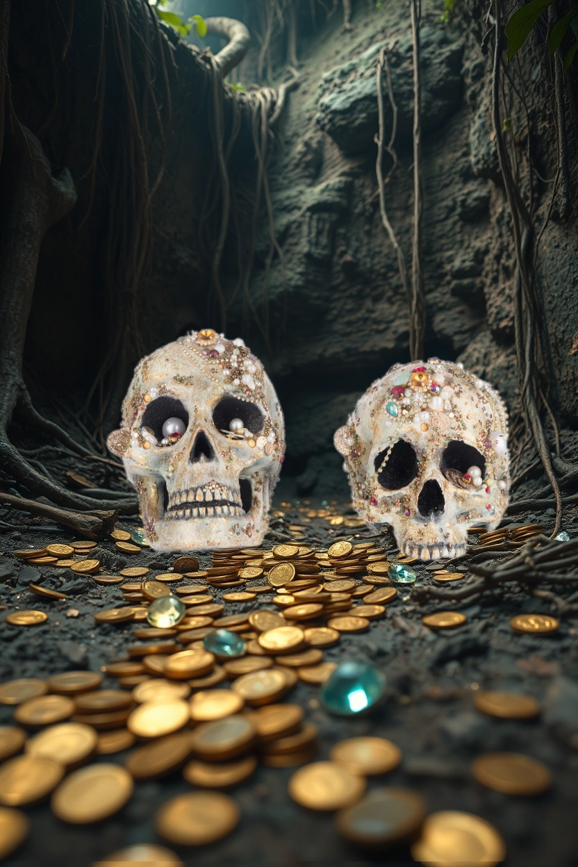 Jewel Encrusted Skulls