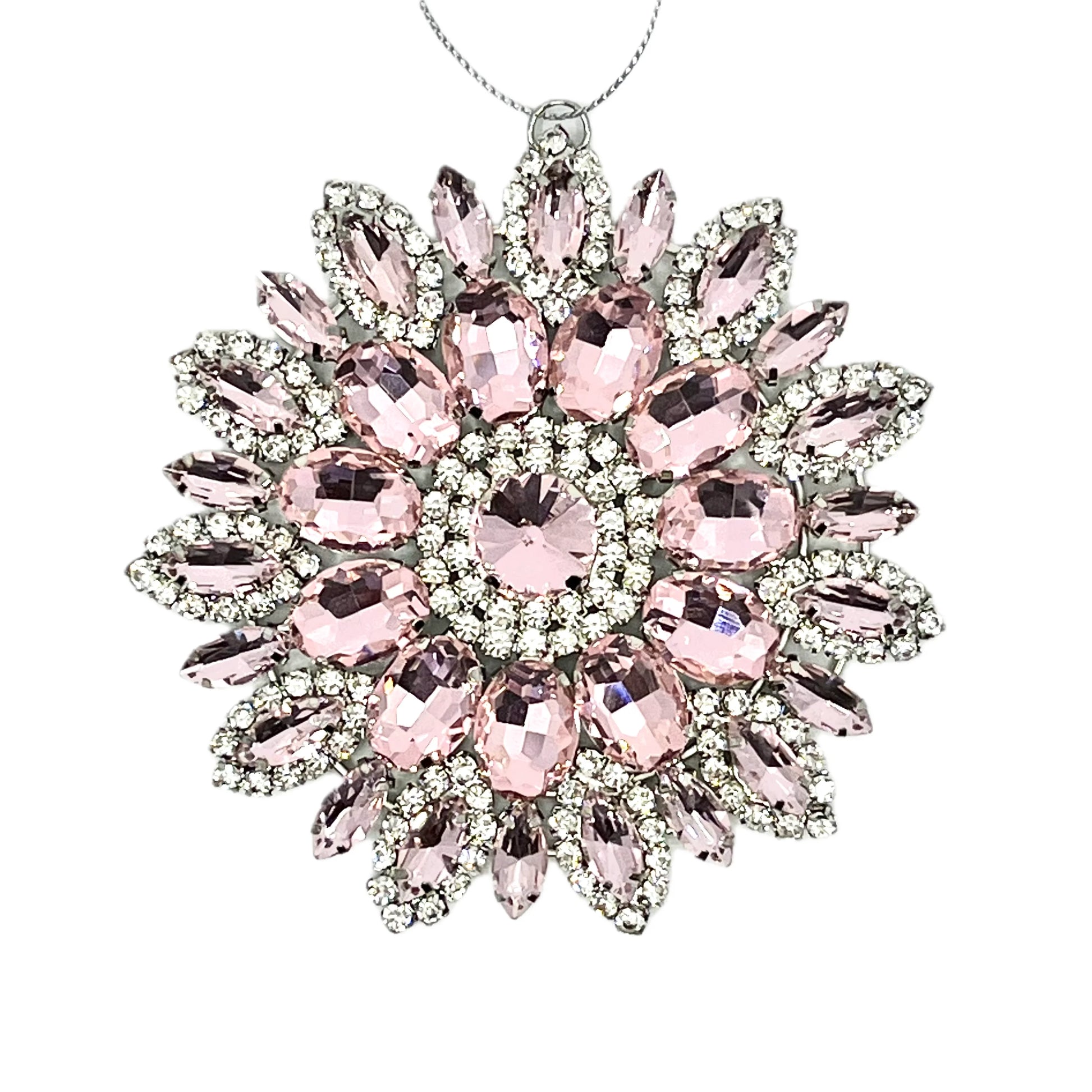 Blush Jeweled Radiant Star Ornament ornaments for holiday décor and seasonal displays.