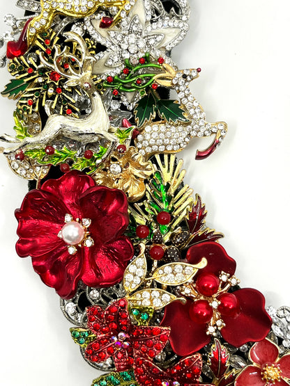 Christmas Eve Jeweled Wreath wreath for holiday décor and seasonal displays.