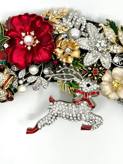 Christmas Eve Jeweled Wreath wreath for holiday décor and seasonal displays.