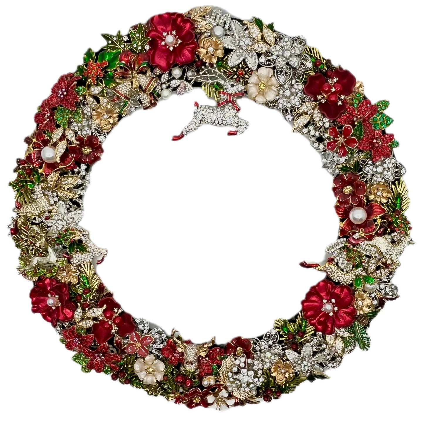 Christmas Eve Jeweled Wreath wreath for holiday décor and seasonal displays.