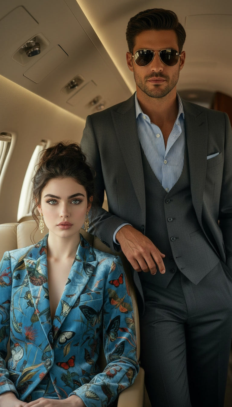 Blue Butterfly Blazer