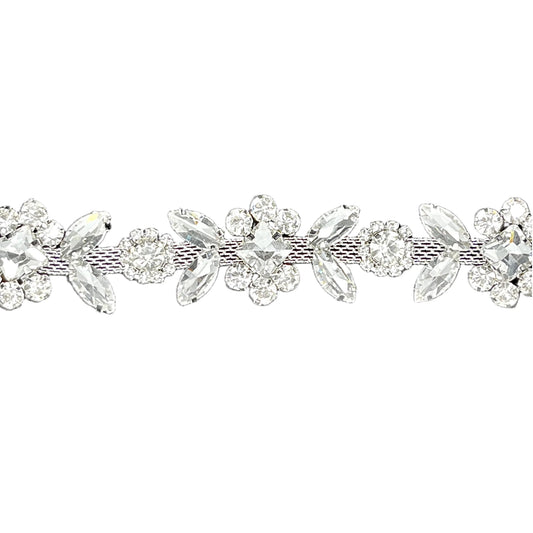 Clear Jeweled Garland 6' garland for holiday décor and seasonal displays.