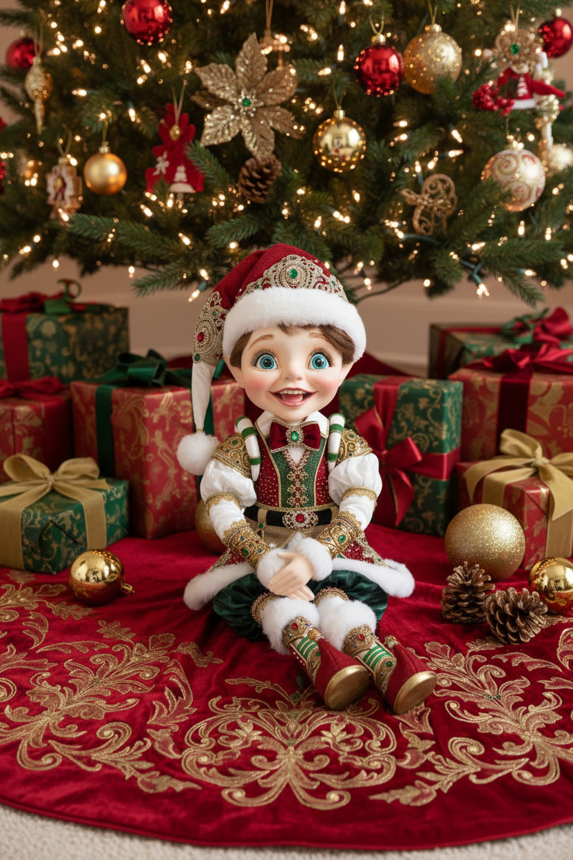 Elf Under the Christmas Tree Lifestyle