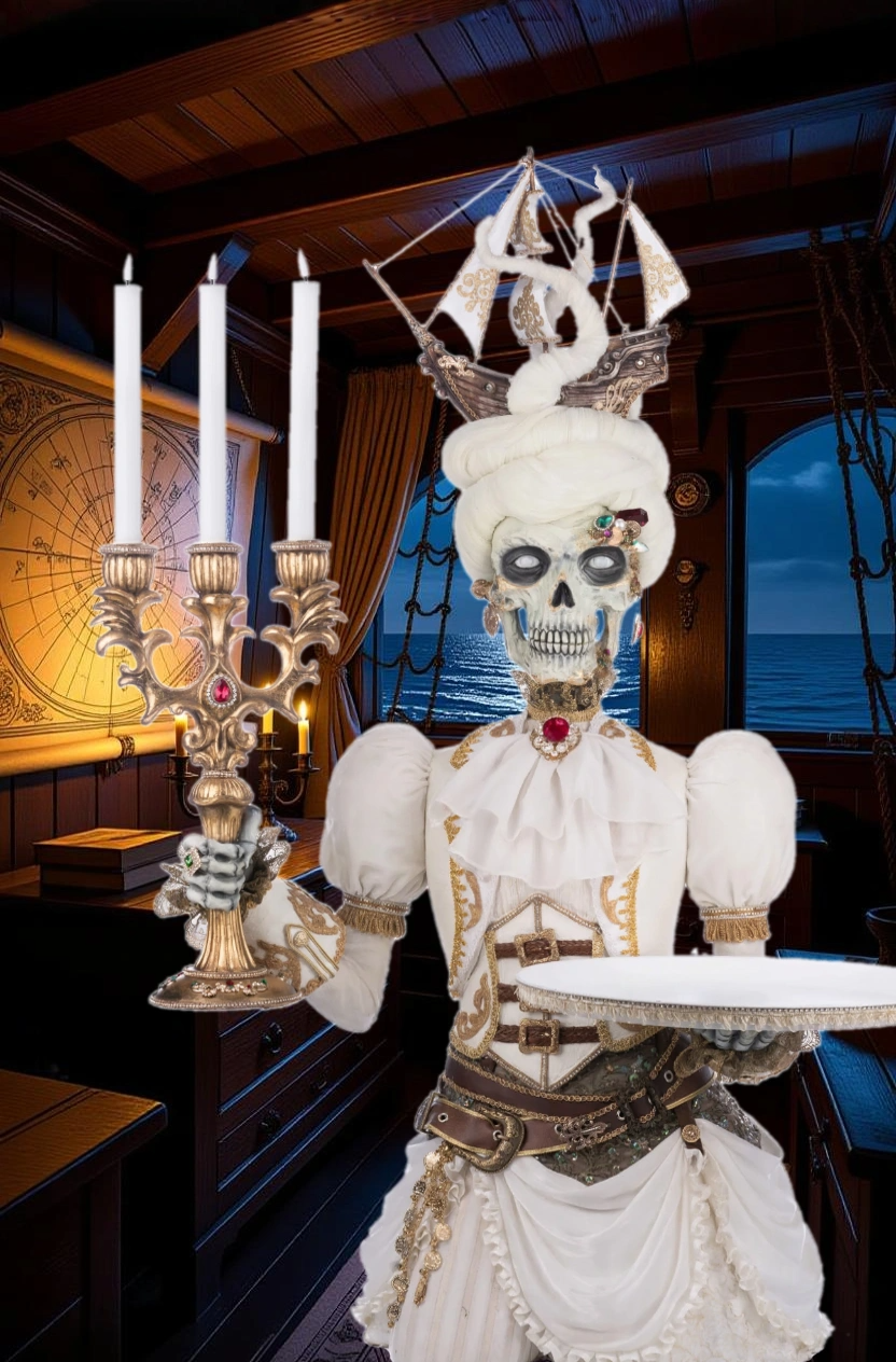 Lady Adelaid Apparition With Candelabra and Tray