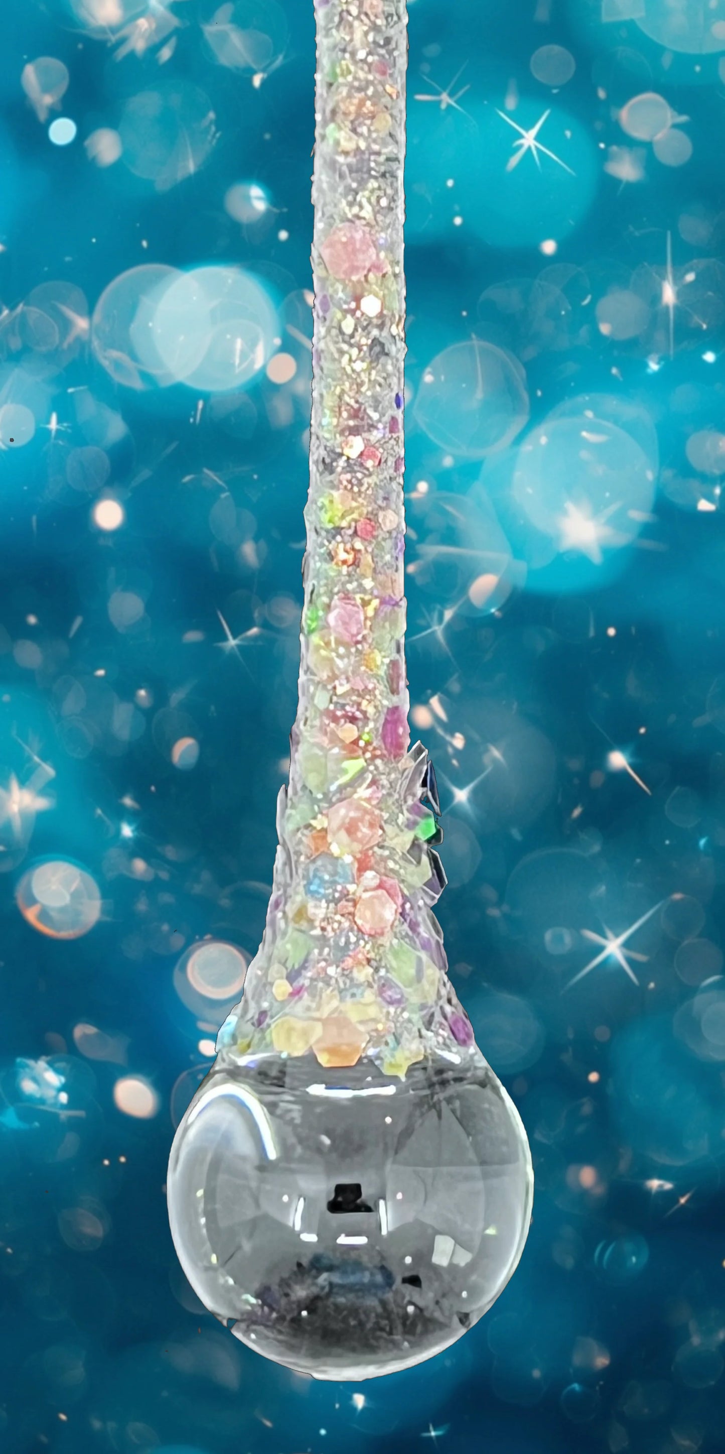 Jewel Drop Ornaments, asstd. of 2 (lg./sm.) ornaments for holiday décor and seasonal displays.