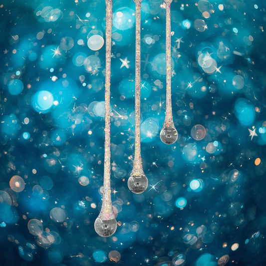Glass Drop Ornaments Set of 3