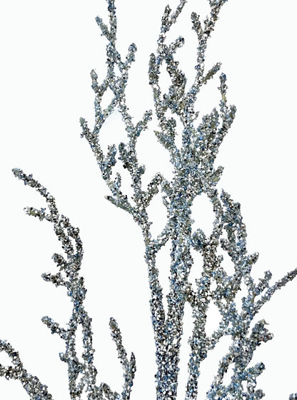 Glittered Coral Spray 35 Set of 12 sprays for holiday décor and seasonal displays.