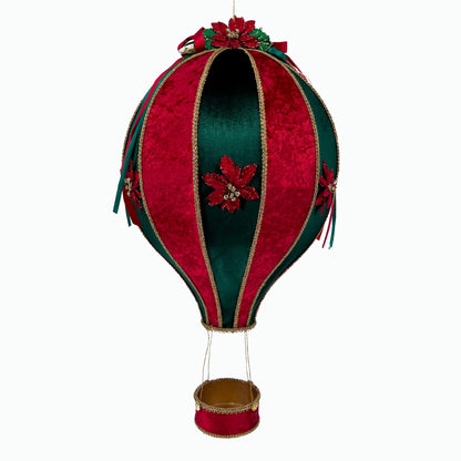 Hot Air Balloon Hanging Decor Approx. 22.5 holiday décor item for festive seasonal displays.