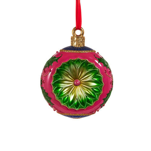 Hot Pink Vintage Display Ornament - Small Statement Piece ornaments for holiday décor and seasonal displays.
