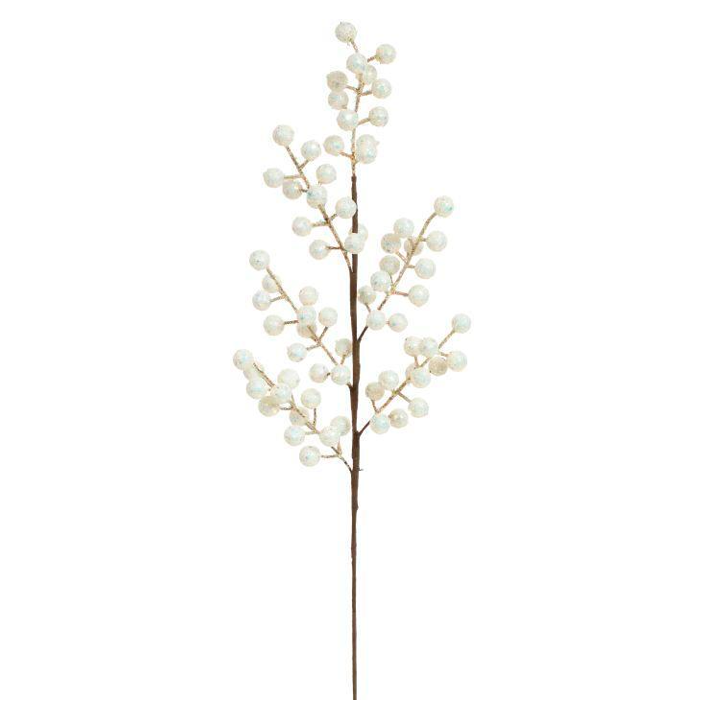Iced Balls Pick 22 Set of 6 stems for holiday décor and seasonal displays.