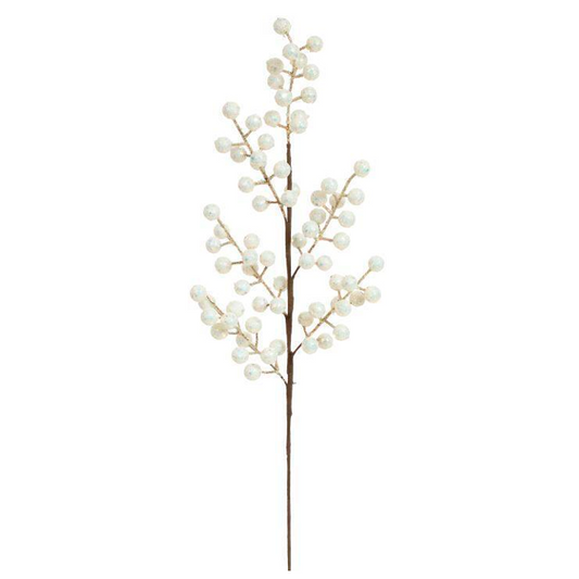 Iced Balls Pick 22 Set of 6 stems for holiday décor and seasonal displays.