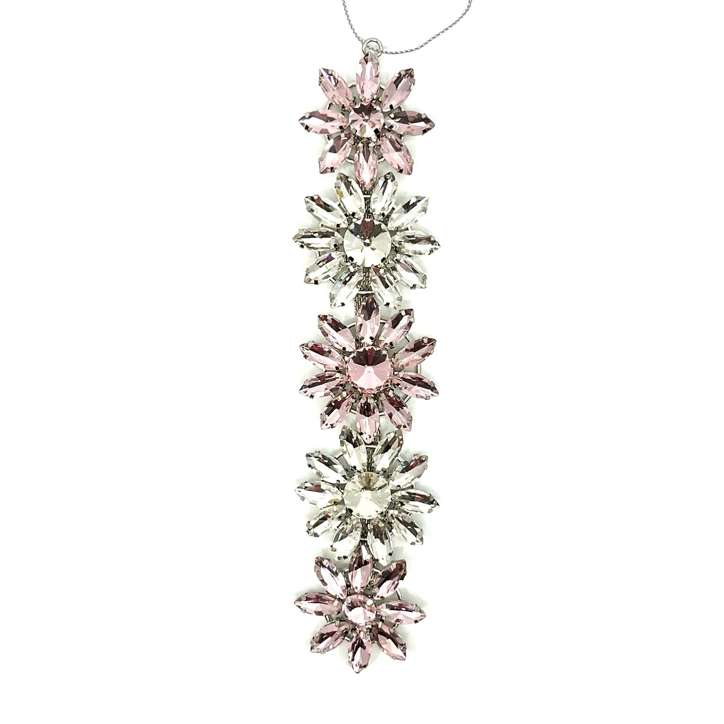 Jewel Flower Drop Orament ornament for holiday décor and seasonal displays.