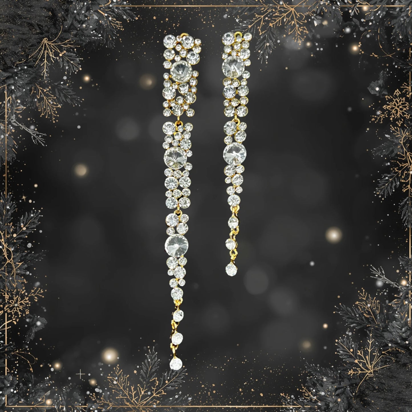 Jewel Icicle Ornaments, Assortment of 2 - one large, one small