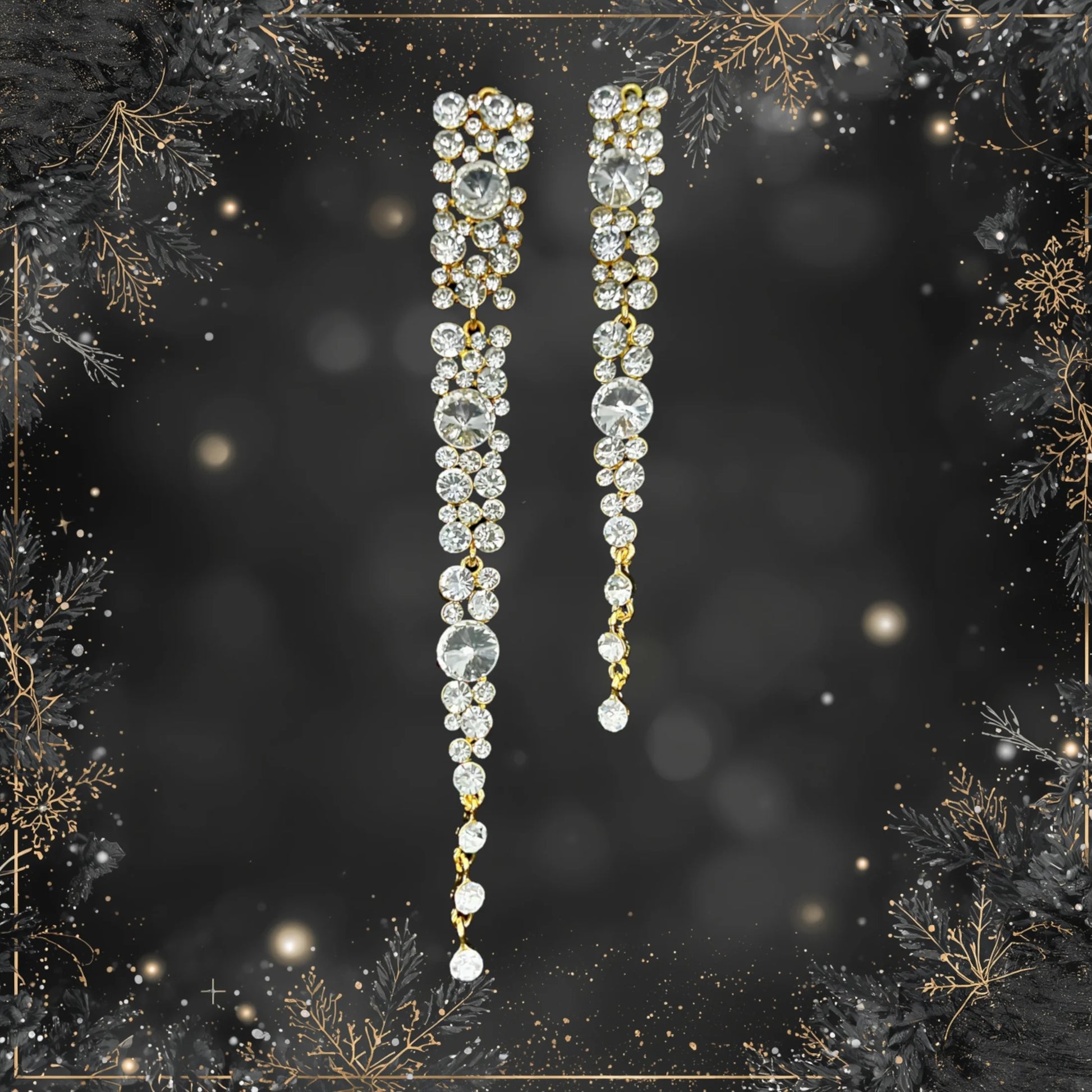 Jewel Icicle Ornaments, Assortment of 2 - one large, one small