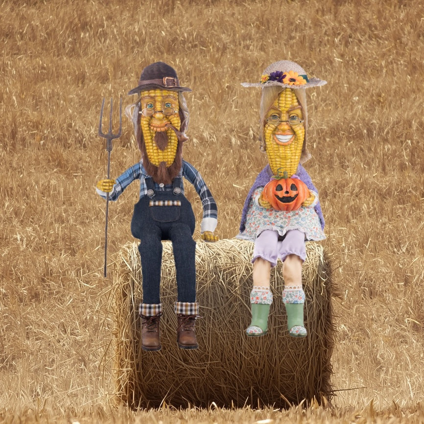 Mr And Mrs Cobb Lanky Legs, asstd. of 2 decor for holiday décor and seasonal displays.