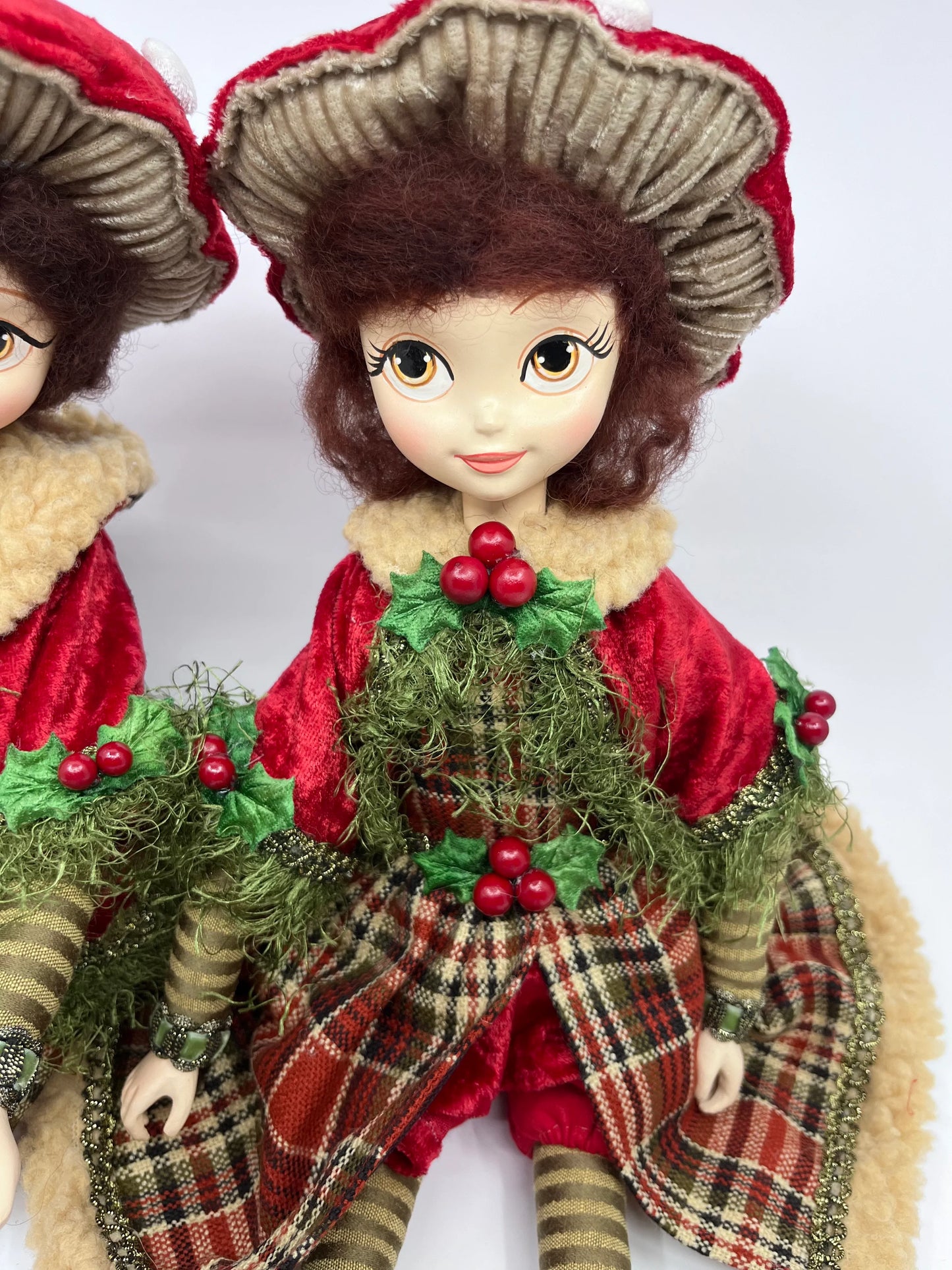 Mushroom Boy/Girl Twins Dolls doll for holiday décor and seasonal displays.
