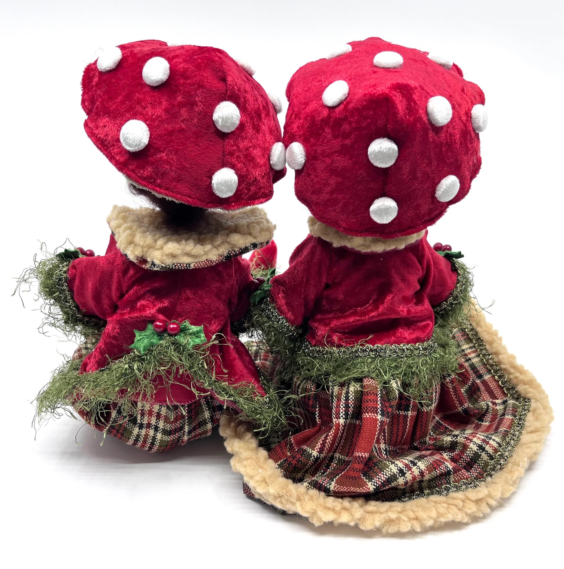 Mushroom Boy/Girl Twins Dolls doll for holiday décor and seasonal displays.