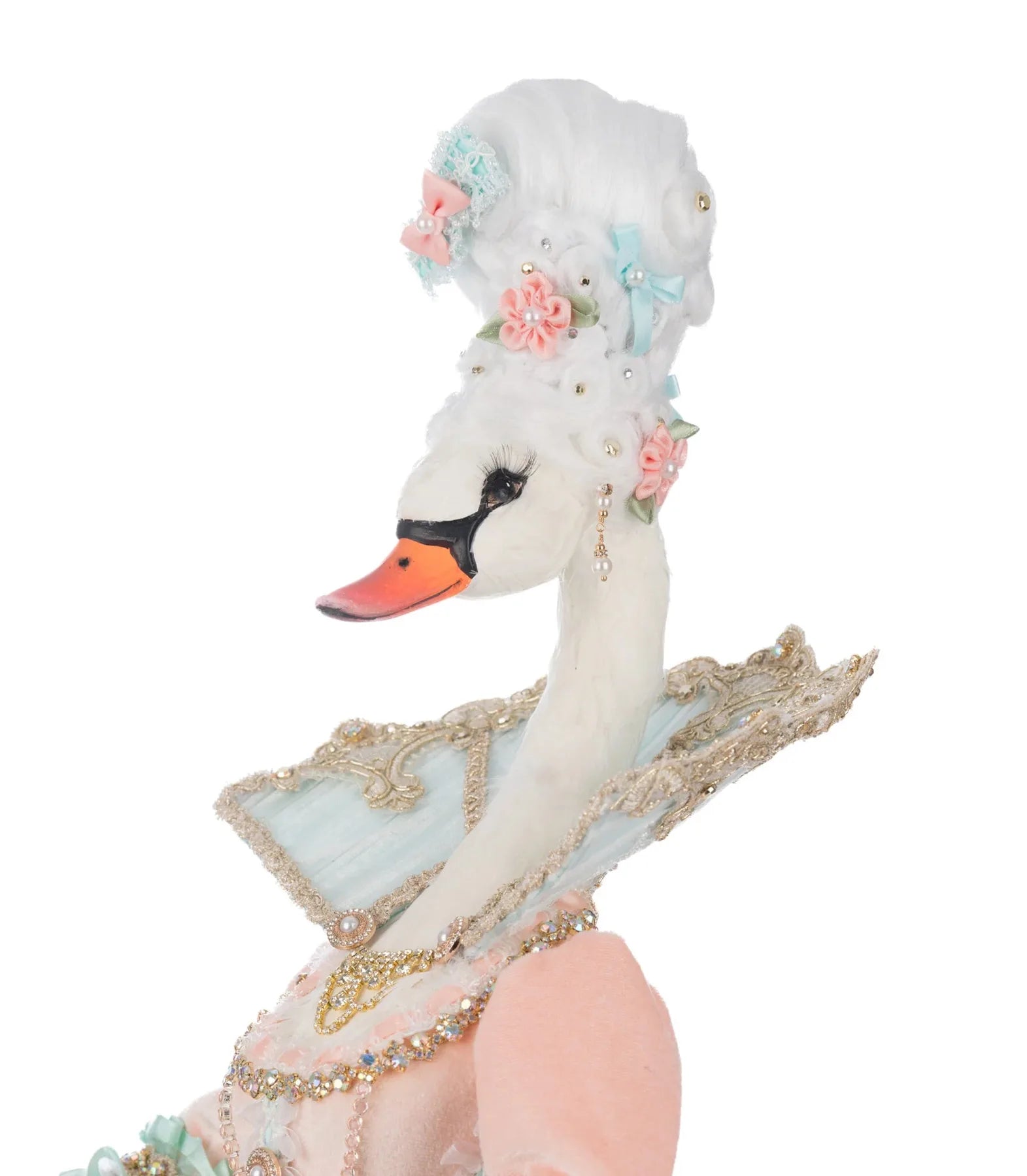 Odette de la Fontaine Limited Edition Swan Doll doll for holiday décor and seasonal displays.