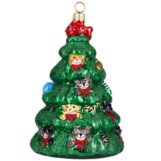 Oh Catmus Tree glass ornaments for holiday décor and seasonal displays.