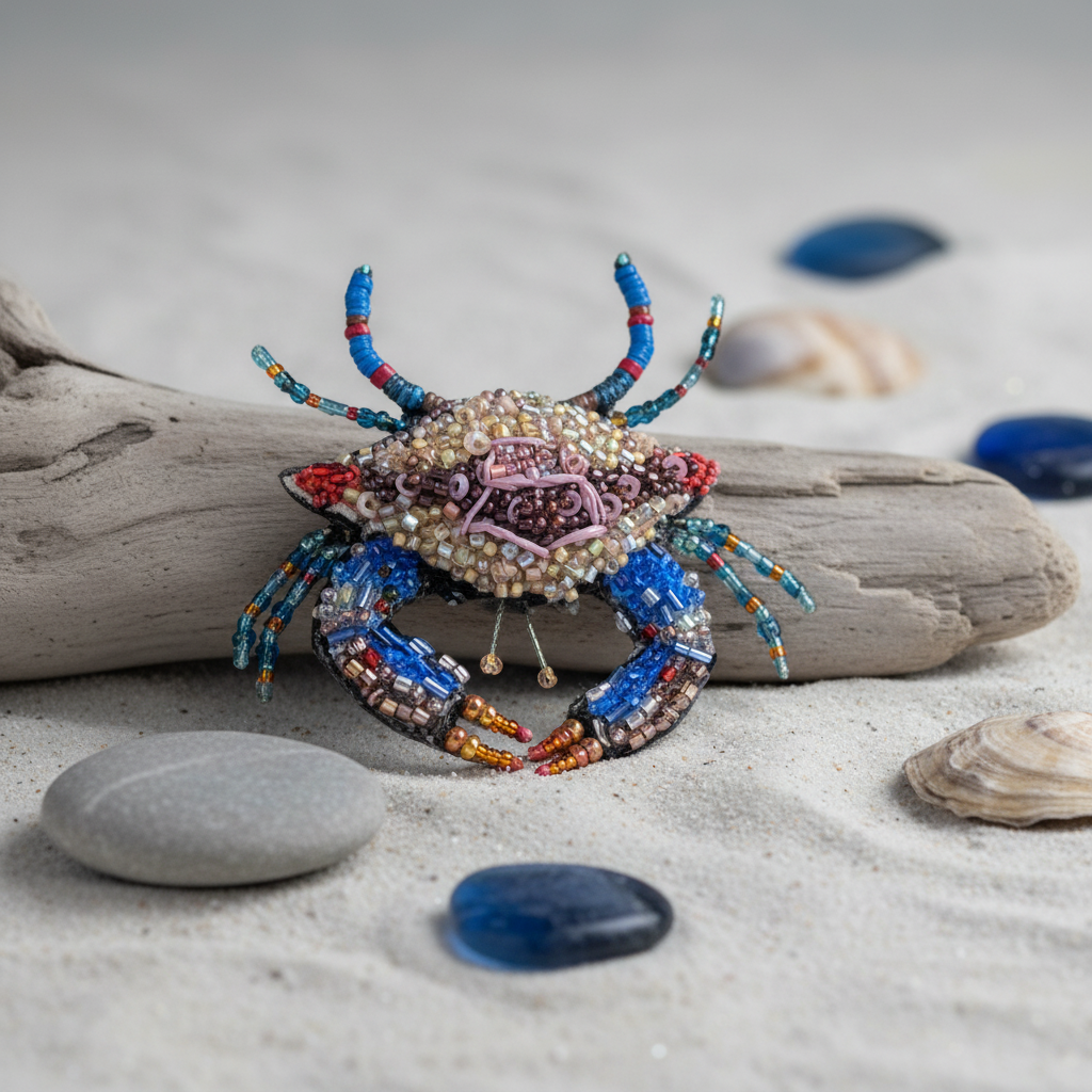 Maryland Crab Brooch Pin