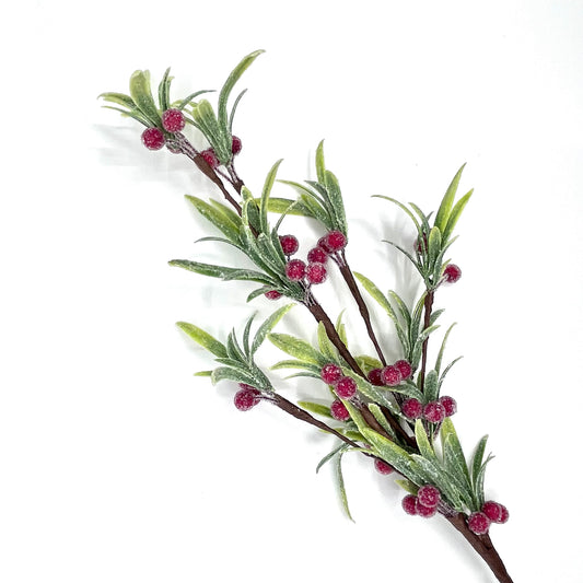 Red Berry Spray Set of 6 sprays for holiday décor and seasonal displays.
