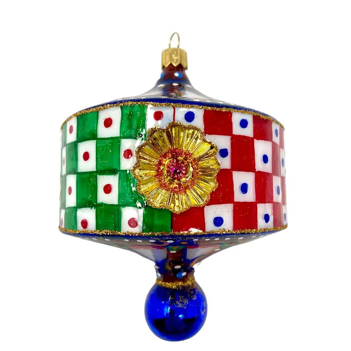 Sicilian Reflector Raffinato Ornament glass ornaments for holiday décor and seasonal displays.