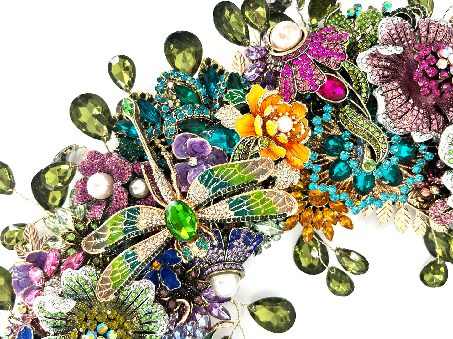 Spring Time Jeweled Wreath wreath for holiday décor and seasonal displays.