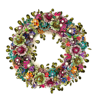Spring Time Jeweled Wreath wreath for holiday décor and seasonal displays.